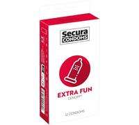 Secura Extra Fun 12Pcs Box Condoms Transparent 18 cm
