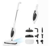 Secura Steam Mop 10-in-1 Convenient Detachable Steam Cleaner, White Multifunctional Cleaning Machine Floor Steamer with 3 Microfiber Mop Pads