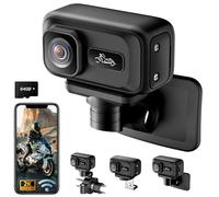 SecuraLen Motorcycle Camera, WiFi 2K & Wide Angle 120° Sports Camera, Crash Lock with G-Sensor Action Cam, IP65 Standard for Motorcycles, Outdoor Sports