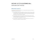 Secure 16 to 19 Academies Bill Explanatory Notes (House of Lords) HLB 125-EN
