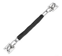 Secure 304 Stainless Steel Door Chain With Multiple Fixing Holes For Heavy Load Bearing On Commercial Hotel And Residential Doors Black(200)