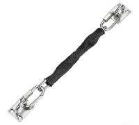 Secure 304 Stainless Steel Door Chain With Multiple Fixing Holes For Heavy Load Bearing On Commercial Hotel And Residential Doors Black(800)