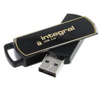 Secure 360 USB 3.0 Flash Drive with Secure Lock II, 64GB - INTEGRAL