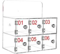 Secure Acrylic Phone Locker - Transparent Cell Phone Storage Cabinet with Lock - Safe Deposit Box for Offices Events and Public Spaces - Ideal for Events and Workplaces