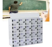 Secure Acrylic Phone Storage Cabinet with Door Locks - 100 Compartment for School Office Classroom & Factory (Grid B-80) - Space-Saving Solution