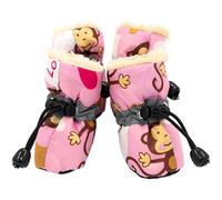 Secure Adjustment: Dog shoes with an adjustable rope to ensure a comfortable and secure fit; designed wearing