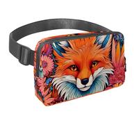 Secure and Stylish, Discover The Perfect Crossbody Bag for Running and Cycling, Color Drawing Fox