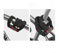 Secure Bicycle Lock Featuring Five Digit Combination and Alloy Steel Chain Resistant to Sawing and Cutting (0.6m black)