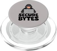 Secure Bytes Binary Coding Programmer Data Science PopSockets PopGrip for MagSafe