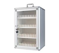 Secure Cell Phone Locker Box with Lock Aluminum Alloy Storage Cabinet for Classroom Office & School 12/24/36/48/60/72 Slots (49.5x26.5x20CM/19.5x10x8IN)