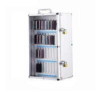 Secure Cell Phone Locker with Silent Switch and Independent Padlock Design Ideal for Company Meeting Rooms and Schools 31 * 20 * 53cm