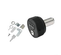 Secure Combination Cam Lock with Key for Metal and Wooden Cabinets, for File Storage and Drawers (40mm Black)