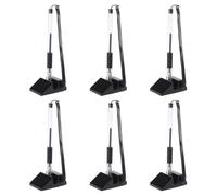 Secure Counter Pens 6 Pack Adhesive Chain Reception Desk Office and Hotel Front Desk Desktop Gel Pen Included