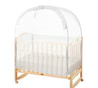 Secure Crib Tent - Breathable Mesh Crib Cover, Pop-Up Bed Protection | Safety Net to Keep Baby from Climbing out, Toddler Kids Nursery Bedroom School Travel Sleep Solution for Peace of Mind.