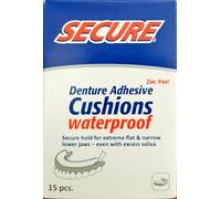 FITTYDENT SUPER Denture Adhesive Cushions 15 Strips Waterproof Secure Hold