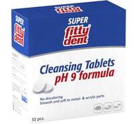 2 x Secure Cleansing 32 Tablets For Dentures Cleans and Refreshes in 5 Minutes