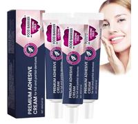 Secure Denture Glue,Adhesive Cream For Dentures,Thermoplastic Denture Adhesive Cushion, Adhesive for Teeth Denture,Soft Denture Kit,Glue For Dentures (3 Pcs)