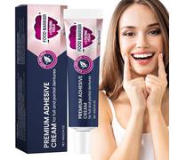 Secure Denture Glue, Denture Adhesive, 40g Denture Cream for Secure Hold, Adhesive Cream for Refits and Tightens Loose Dentures, Denture Fixing Adhesive, All-Day Strong Hold, Teeth Care