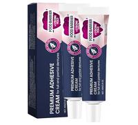 Secure Denture Glue, Long-Lasting Cream Adhesive Denture Adhesives Denture Glue Secure Denture Adhesive Denture Adhesives Extra Strong Hold for Upper Lower or Partials All-Day-Hold Comfortable (2)
