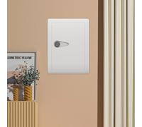 Secure Digital Wall Safe for Peace of Mind, Heavy-Duty Steel Construction, Keypad Lock for Protecting Valuables, Off White