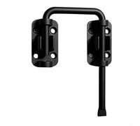 Secure Door Bolt Made of Stainless Steel for Home Security with Screw Installation Compatible with Indoor and Outdoor Doors and (black)