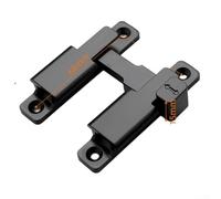 Secure Door Lock Buckle with 180 Degree Flip Gate Latch, Zinc Alloy Construction Suitable for Barn Doors, Cabinets, and Gardens (black)