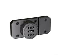 Secure Drawer Lock Zinc Alloy 3-Code Heavy Duty(gray) | Solid zinc alloy build, 3-digit resettable code, screw-mounted stability, fits kitchen cabinets, prevents unauthorized access