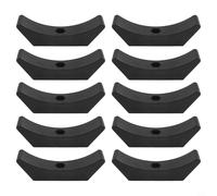 Secure Dumbbell Storage with 10PCS Rubber Saddle Racks Essential for Home and Gym Use (A)