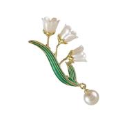 Secure Fastening Floral Brooch Elegant Alloy Decoration Suitable For Dresses Jackets And Bags Fashionable Lilys Brooch