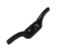 Secure Fix Direct Black or Galvanised Cleat Hook 3" - 6" (Washing Line Blind Cord Tie Back Trailer Rope) (Black, 5")