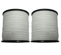 Secure Fix Direct Electric Fence Tape Poly Fencing 40MM x 200M X2 (Electrified Polytape Horse Paddock White)