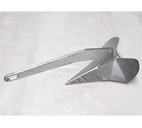 Secure Fix Direct Galvanised Steel Fixed Plough Anchor 4KG - 30KG (Delta Style Yacht Boat Marine Sea) (6KG)