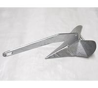Secure Fix Direct Galvanised Steel Fixed Plough Anchor 4KG - 30KG (Delta Style Yacht Boat Marine Sea) (8KG)