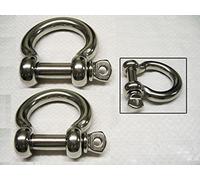 Secure Fix Direct X2 5mm Bow Shackles With Screw Collar Pins 316 Stainless Steel - A4 Rigging
