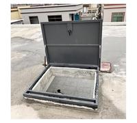 Secure Flush Mount Roof Access Hatch Thermal Insulation Metal Boat Storage Security Door Cellar Stair Exit Cover Hotels and Hospitals(65x65cm/2.13x2.13ft)