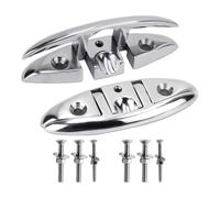 Secure Folding Cleat Bolts Accessory for Kayaking Anchoring Rustproof Stainless Steel for Recreational Paddlers Marine Hardware