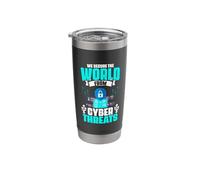 Secure from Cyber Threats Computer Programmer Cyber Security Stainless Steel Insulated Tumbler