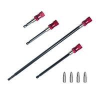 Secure Grip Magnetic Drill Extension Set of 4 Pcs for Efficient Screw Driving
