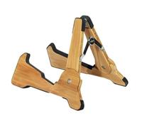 Secure Guitar Folding Violin Stand Portable Adjustable Wooden Frame Holder Rack for Multiple Music Instruments Folding Instrument Stand