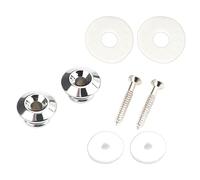 Secure Guitar Strap Systems Metal Strap Buttons And Silicone Straps Suitable For Most Guitars Bass Ukulele Repairing Set For Acoustic/Electric Bass