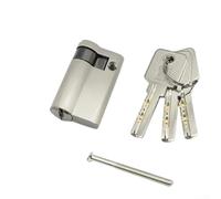 Secure Half Lock Cylinder Made From Copper For Standard European Profile Doors Featuring Smooth Operation And Long Lasting Performance With Three Keys For Easy Replacement On Interior Rooms(45mm)