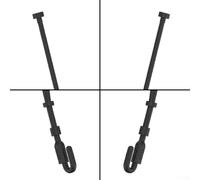 Secure Headphone Strap for AirPods - Flexible Silicone Anti-Lost Wire for Exercise - Comfortable Sport String 70cm Black(White)