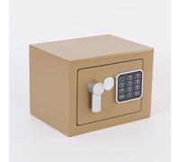 Secure Home Safe Box, Mini Fireproof Steel Vault with Electronic Digital Keypad, Ideal for Cash, Guns, Jewelry - Wall & Floor Mountable, 23x17x17cm