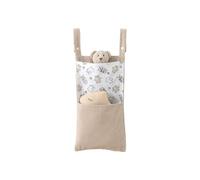 Secure Hook on Bassinet Storage Structure Constructed of Smooth Cotton Fabric for Methodically Organizing Infant Rudiments Soft Baby Bed Planner Denial Tools Installation