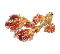 Secure Lapel Pin Accent Fish Brooch Adorned Rhinestones Accent for Confident Wearing Featuring Stylish Construction Fashion Brooch