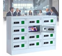 Secure le Phone Charging Locker - 12-Key Steel for Safe Device Sto - t for Students and Employees in Schools and Offices