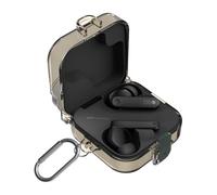 [Secure Lock] Clear Case for CMF Buds Pro 2 Case Cover, Soft TPU Protective Earbuds Case, Only Compatible with CMF Buds Pro 2, Headphones Case with Carabiner Accessories Set(Clear Grey)