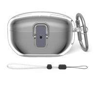 Secure Lock Clear Case for Sony WF-1000XM5(2023), WOFRO TPU Super Protective Hard Shell Shockproof for Sony WF-1000XM5 Case Cover for Sony XM5 with Lanyard & Keychain (Clear)