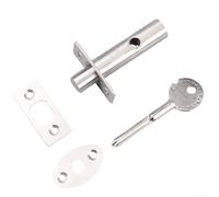 Secure Lock Mechanism for Inspection Ports in Doors Using Stainless Steel for Durability in Harsh Conditions (Long Core)