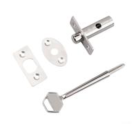 Secure Lock Mechanism for Inspection Ports in Doors Using Stainless Steel for Durability in Harsh Conditions (Short Core)